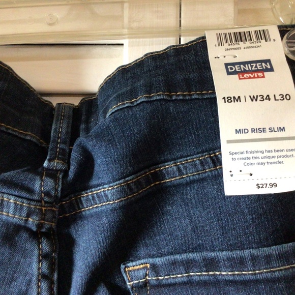 NWT Levi’s Denizen Jeans Size 18m Mis Rise Slim - Picture 4 of 6